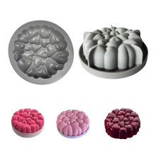 Wholesale Baking Tool Bakeware Large Big Heart Shape Chocolate Mould Silicone Mousse Cake Molds